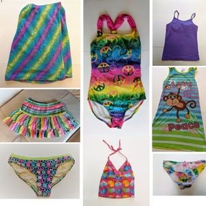 8 PC Girls summer swim size 7/8
